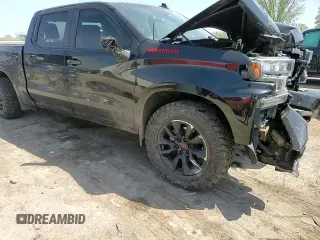2021 Chevrolet Silverado 1500 RST with VIN 1GCUYEEL0MZ116018, listed as a Copart auction lot 52501555 with Not Provided miles and Salvage Title. Bid and sale history available at DreamBid. Image 11.