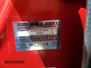 2020 Land Rover Range Rover with VIN NJ1356E, listed as a Copart auction lot 73826674 with Not Provided miles and Non Repairable. Bid and sale history available at DreamBid. Image 14.
