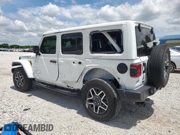 2024 Jeep Wrangler Sahara z VIN 1C4PJXEN9RW367840, wystawiony jako Copart lot #56661775 z przebiegiem 9 068 mil mil oraz Szkoda całkowita • Salvage title. Historia ofert i sprzedaży dostępna na DreamBid. Obrazek 2.