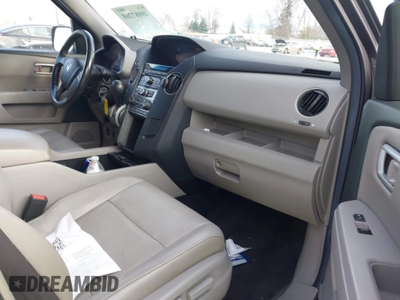 2012 Honda Pilot EX-L with VIN 5FNYF4H52CB013539, listed as a IAAI auction lot 40987268 with 93,022 mi miles and . Bid and sale history available at DreamBid. Image 5.