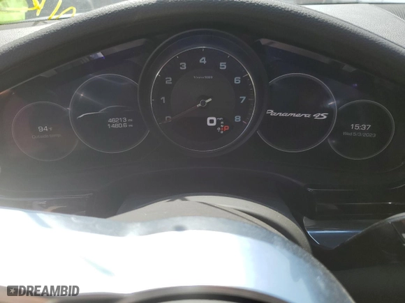 2018 Porsche Panamera 4S with VIN WP0AB2A75JL136601, listed as a Copart auction lot 51155853 with 46,213 mi miles. Bid and sale history available at carsss.com. Image 9.