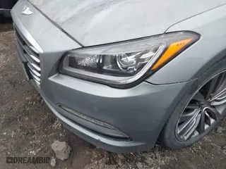 2015 Hyundai Genesis 5.0L with VIN KMHGN4JF7FU054578, listed as a IAAI auction lot 41726190 with 999,999 mi miles. Bid and sale history available at carsss.com. Image 6.