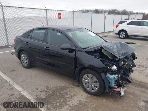 2019 Kia Rio S with VIN 3KPA24AB0KE180046, listed as a IAAI auction lot 41918142 with 98,055 mi miles. Bid and sale history available at carsss.com. Image 1.