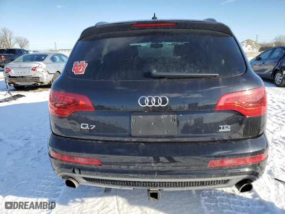 2015 Audi Q7 3.0L TDI Prestige with VIN WA1WMAFE0FD007162, listed as a Copart auction lot 86391014 with 0 mi miles and Salvage Title. Bid and sale history available at carsss.com. Image 6.