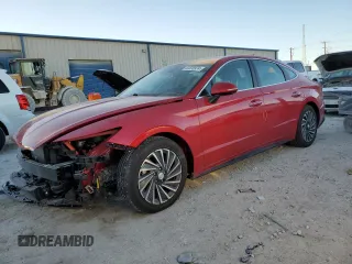 2020 Hyundai Sonata Hybrid Limited with VIN KMHL54JJ3LA015616, listed as a Copart auction lot 80538974 with 46,852 mi miles and Salvage Title. Bid and sale history available at carsss.com. Image 1.