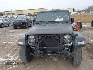 2021 Jeep Wrangler Unlimited Willys with VIN 1C4HJXDN7MW628767, listed as a IAAI auction lot 41270277 with 35,348 mi miles and . Bid and sale history available at DreamBid. Image 13.