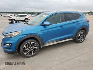 2019 Hyundai Tucson Sport z VIN KM8J33AL5KU861199, wystawiony jako Copart lot #55126555 z przebiegiem 75 432 mil mil oraz Szkoda całkowita • Salvage title. Historia ofert i sprzedaży dostępna na DreamBid. Obrazek 1.