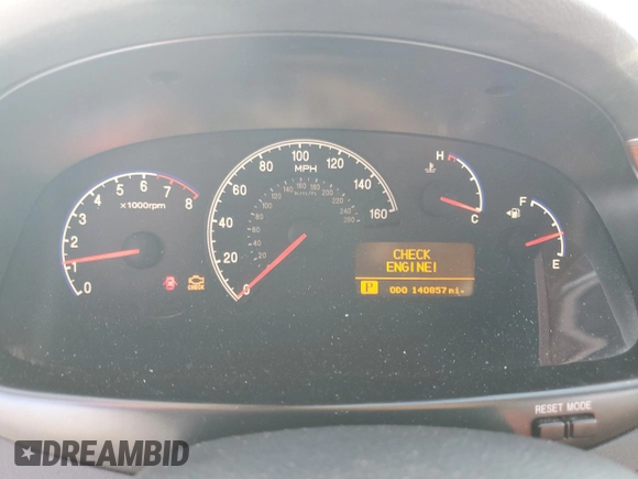 2006 Hyundai Azera SE with VIN KMHFC46F96A037972, listed as a Copart auction lot 61035765 with 140,857 mi miles and Salvage title. Bid and sale history available at DreamBid. Image 9.
