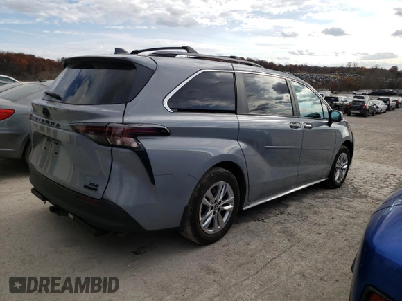 2023 Toyota Sienna XSE 25th Anniversary with VIN 5TDCSKFC3PS103084, listed as a Copart auction lot 79702214 with 17,737 mi miles and Salvage title. Bid and sale history available at DreamBid. Image 3.