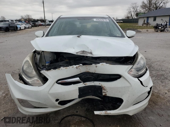 2012 Hyundai Accent SE with VIN KMHCU5AE7CU017198, listed as a Copart auction lot 49642815 with 194,136 mi miles and Salvage Title. Bid and sale history available at carsss.com. Image 5.