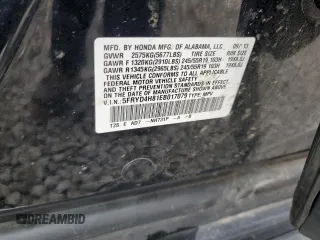 2014 Acura MDX Advance with VIN 5FRYD4H81EB017079, listed as a Copart auction lot 59939905 with 189,441 mi miles and Salvage title. Bid and sale history available at DreamBid. Image 13.