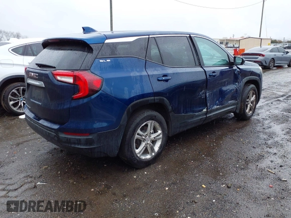 2022 GMC Terrain SLE with VIN 3GKALMEV9NL210179, listed as a IAAI auction lot 41759554 with 106,454 mi miles. Bid and sale history available at carsss.com. Image 4.
