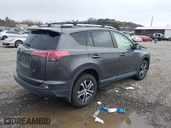 2018 Toyota RAV4 LE with VIN JTMBFREV2JJ727457, listed as a IAAI auction lot 41758208 with 65,740 mi miles. Bid and sale history available at carsss.com. Image 4.