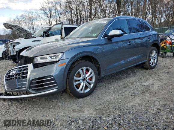 2018 Audi SQ5 Premium Plus with VIN WA1A4AFY2J2217531, listed as a Copart auction lot 50592824 with 44,219 mi miles and Salvage Title. Bid and sale history available at DreamBid. Image 1.