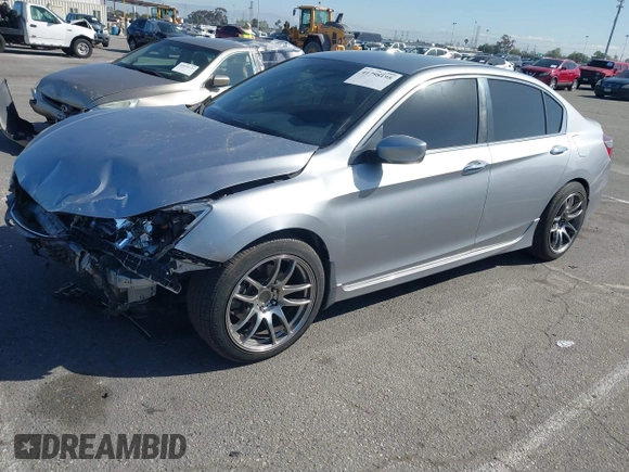 2017 Honda Accord Sedan Sport with VIN 1HGCR2F5XHA161819, listed as a IAAI auction lot 41798195 with 25,837 mi miles. Bid and sale history available at carsss.com. Image 2.