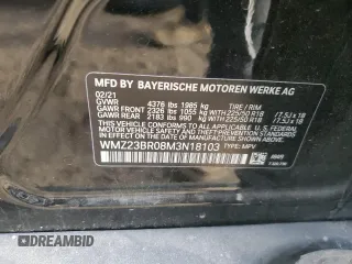 2021 MINI Countryman Oxford Edition with VIN WMZ23BR08M3N18103, listed as a Copart auction lot 48546585 with 47,209 mi miles and Salvage Title. Bid and sale history available at carsss.com. Image 12.