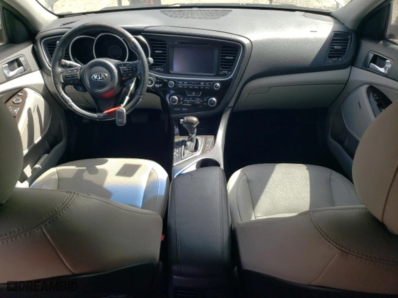 2015 Kia Optima EX with VIN 5XXGN4A78FG453972, listed as a Copart auction lot 49462235 with 57,465 mi miles and Salvage Title. Bid and sale history available at carsss.com. Image 8.