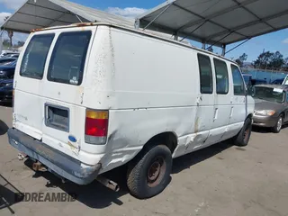 1993 Ford Econoline Cargo with VIN 1FTEE14H6PHB61400, listed as a IAAI auction lot 41889312 with 270,464 mi miles and . Bid and sale history available at DreamBid. Image 4.