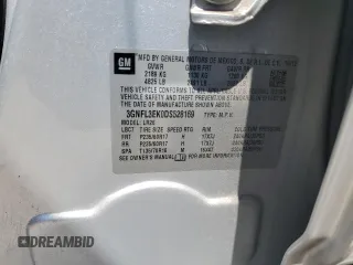 2013 Chevrolet Captiva Sport LT with VIN 3GNFL3EK0DS528169, listed as a Copart auction lot 65142074 with 148,569 mi miles and Salvage Title. Bid and sale history available at DreamBid. Image 16.