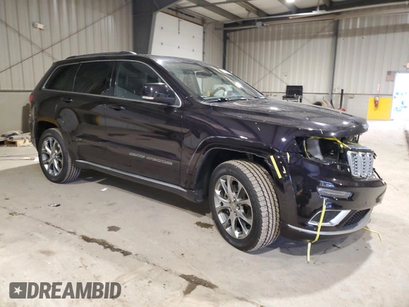 2019 Jeep Grand Cherokee Summit with VIN 1C4RJFJT7KC575200, listed as a Copart auction lot 82087644 with 122,358 mi miles and Salvage Title. Bid and sale history available at carsss.com. Image 4.