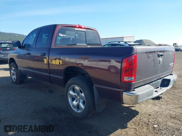 2005 Dodge 1500 SLT with VIN 1D7HU18D75S108492, listed as a IAAI auction lot 42030624 with 213,834 mi miles. Bid and sale history available at carsss.com. Image 3.