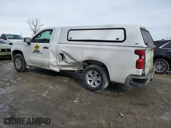 2020 Chevrolet Silverado 1500 Work Truck with VIN 3GCNWAEF7LG281916, listed as a Copart auction lot 44755725 with 128,304 mi miles and Salvage Title. Bid and sale history available at DreamBid. Image 2.