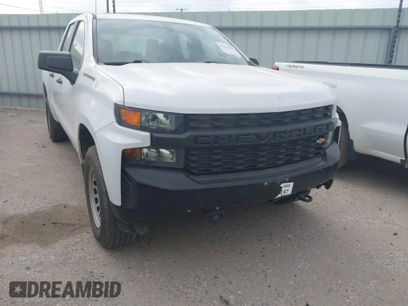 2020 Chevrolet Silverado 1500 Work Truck with VIN 1GCRYAEF5LZ177663, listed as a IAAI auction lot 42223157 with 33,711 mi miles and . Bid and sale history available at DreamBid. Image 1.