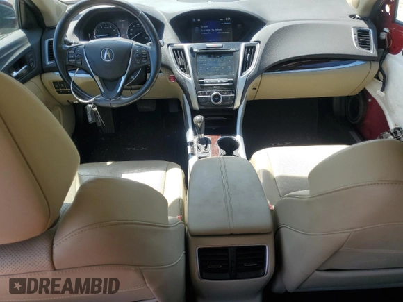 2017 Acura TLX Technology with VIN 19UUB1F50HA010071, listed as a Copart auction lot 56972615 with 124,740 mi miles and Salvage title. Bid and sale history available at DreamBid. Image 8.
