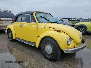 1973 Volkswagen Beetle with VIN 1532402327, listed as a Copart auction lot 74980334 with 82,577 mi miles and Salvage Title. Bid and sale history available at DreamBid. Image 4.