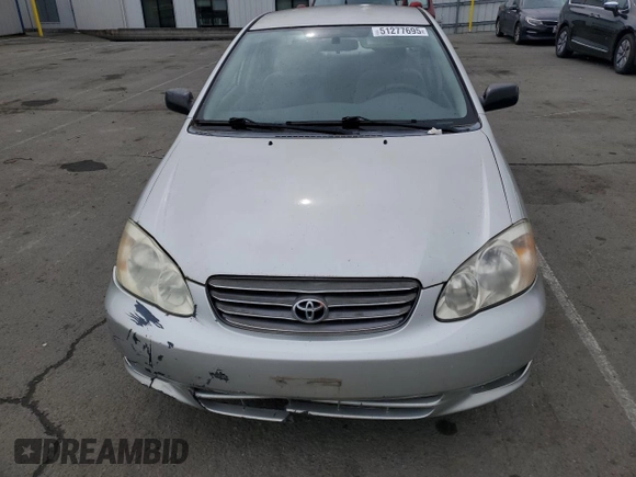 2003 Toyota Corolla CE with VIN JTDBR32E630047790, listed as a Copart auction lot 51277695 with 299,999 mi miles and Clean Title. Bid and sale history available at DreamBid. Image 5.