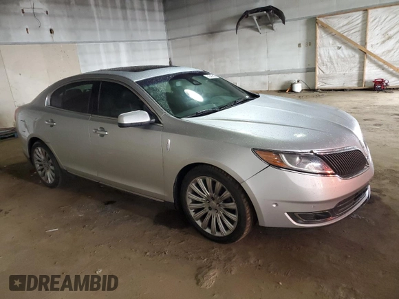 2013 Lincoln MKS with VIN 1LNHL9EK6DG615623, listed as a Copart auction lot 51247625 with 127,982 mi miles and Clean title. Bid and sale history available at DreamBid. Image 4.
