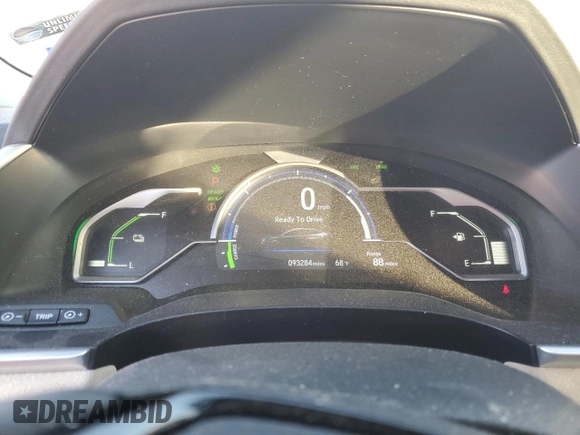 2018 Honda Clarity Plug-In Hybrid Touring with VIN JHMZC5F37JC023027, listed as a Copart auction lot 72776134 with 93,284 mi miles and Salvage Title. Bid and sale history available at carsss.com. Image 9.