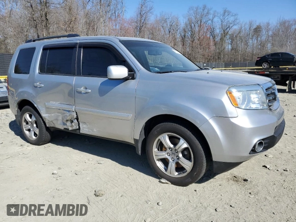 2013 Honda Pilot EX-L with VIN 5FNYF4H50DB502958, listed as a Copart auction lot 47458975 with 112,827 mi miles and Salvage Title. Bid and sale history available at carsss.com. Image 4.