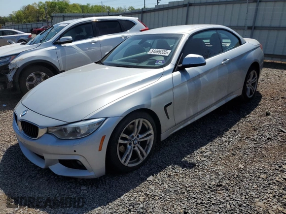 2014 BMW 4 Series 428i xDrive with VIN WBA3T1C58EP819710, listed as a Copart auction lot 54699235 with 196,856 mi miles and Salvage Title. Bid and sale history available at carsss.com. Image 1.