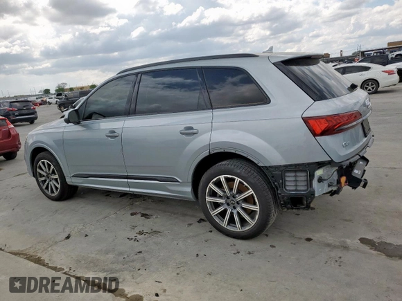 2024 Audi Q7 Premium Plus with VIN WA1LCBF74RD003777, listed as a Copart auction lot 48144115 with 13,659 mi miles and Salvage title. Bid and sale history available at DreamBid. Image 2.