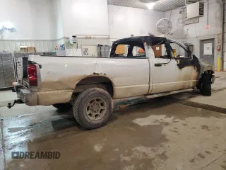 2007 Dodge Ram 2500 SLT with VIN 1D7KS28D47J583611, listed as a Copart auction lot 42685365 with 0 mi miles and Salvage Title. Bid and sale history available at carsss.com. Image 3.