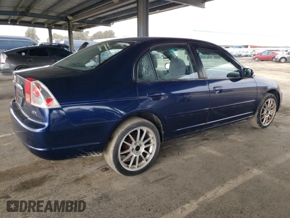 2001 Honda Civic EX with VIN 2HGES26721H552226, listed as a Copart auction lot 49533075 with 175,655 mi miles and Clean Title. Bid and sale history available at carsss.com. Image 3.