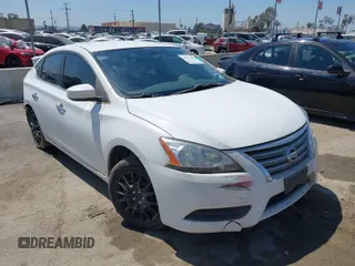 2015 Nissan Sentra SV with VIN 3N1AB7AP6FL674316, listed as a IAAI auction lot 39632186 with 117,534 mi miles. Bid and sale history available at carsss.com. Image 1.