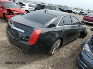 2015 Cadillac CTS Luxury AWD with VIN 1G6AX5SX6F0115950, listed as a Copart auction lot 54502195 with 118,256 mi miles and Salvage title. Bid and sale history available at DreamBid. Image 3.