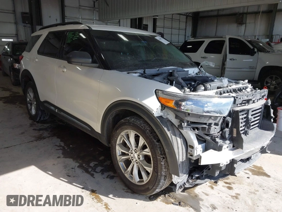 2023 Ford Explorer XLT with VIN 1FMSK8DH2PGB30764, listed as a IAAI auction lot 41608272 with 33,952 mi miles. Bid and sale history available at carsss.com. Image 1.