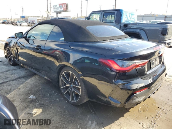 2023 BMW 4 Series 430i with VIN WBA23AT02PCL61138, listed as a Copart auction lot 45606085 with 18,698 mi miles and Salvage title. Bid and sale history available at DreamBid. Image 2.
