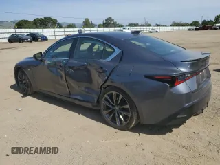 2022 Lexus IS 350 F Sport with VIN JTHGZ1B28N5055765, listed as a Copart auction lot 55329005 with 30,730 mi miles and Salvage title. Bid and sale history available at DreamBid. Image 2.