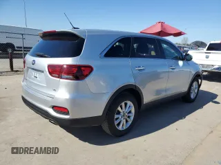 2019 Kia Sorento LX with VIN 5XYPG4A5XKG495865, listed as a Copart auction lot 47184585 with 98,044 mi miles and Clean Title. Bid and sale history available at carsss.com. Image 3.