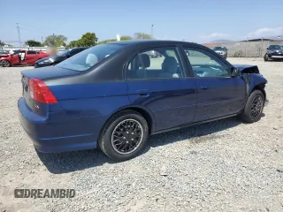 2004 Honda Civic LX with VIN 2HGES165X4H511954, listed as a Copart auction lot 56161185 with 184,496 mi miles and Salvage Title. Bid and sale history available at DreamBid. Image 3.