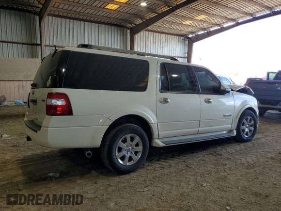 2007 Ford Expedition EL Limited with VIN 1FMFK19517LA10498, listed as a Copart auction lot 72063954 with 0 mi miles and Salvage Title. Bid and sale history available at carsss.com. Image 3.