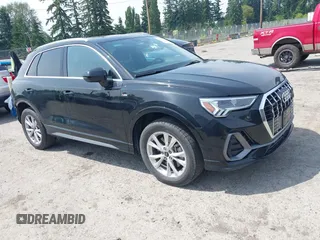 2023 Audi Q3 S line Premium with VIN WA1DECF35P1093201, listed as a IAAI auction lot 42582925 with 41,863 mi miles and . Bid and sale history available at DreamBid. Image 1.