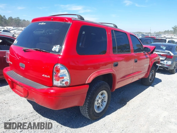 2000 Dodge Durango with VIN 1B4HS28N9YF104873, listed as a IAAI auction lot 41829239 with 186,126 mi miles and . Bid and sale history available at DreamBid. Image 4.