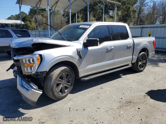 2023 Ford F-150 XL with VIN 1FTEW1C55PFA81733, listed as a Copart auction lot 46036295 with 17,138 mi miles and Salvage Title. Bid and sale history available at carsss.com. Image 1.