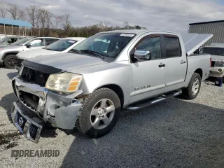 2005 Nissan Titan SE z VIN 1N6BA07A35N552491, wystawiony jako Copart lot #49780445 z przebiegiem 265 383 mil mil oraz Szkoda całkowita • Salvage title. Historia ofert i sprzedaży dostępna na DreamBid. Obrazek 1.