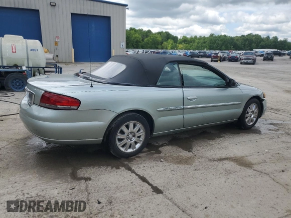 2004 Chrysler Sebring Limited z VIN 1C3EL65R74N181053, wystawiony jako Copart lot #57616835 z przebiegiem 90 898 mil mil oraz Szkoda całkowita • Salvage title. Historia ofert i sprzedaży dostępna na DreamBid. Obrazek 3.